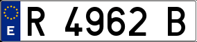 Trailer License Plate